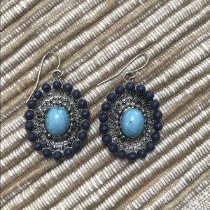 Navy + Turquoise Earrings